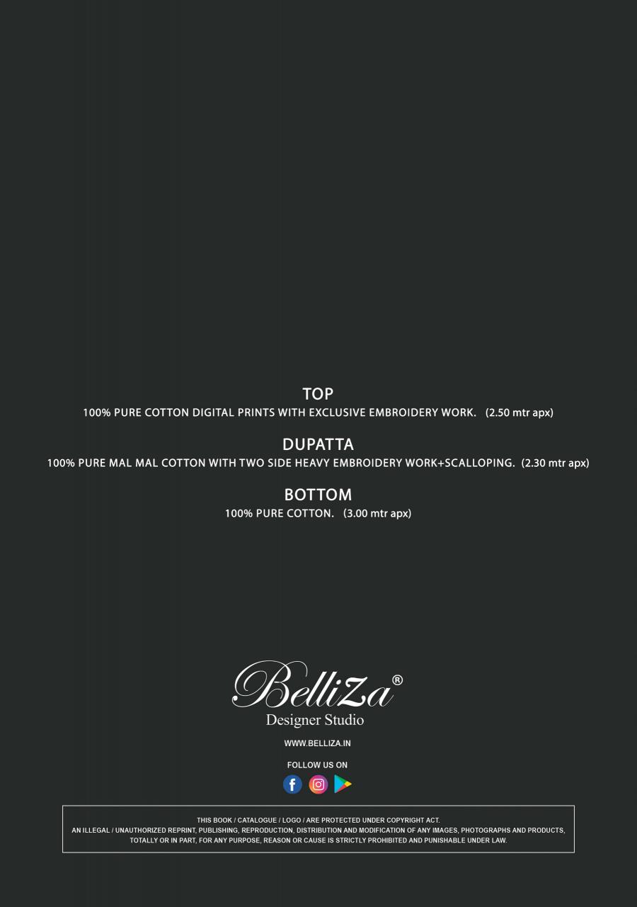 Belliza guzarish vol 25 cotton dress material wholesale